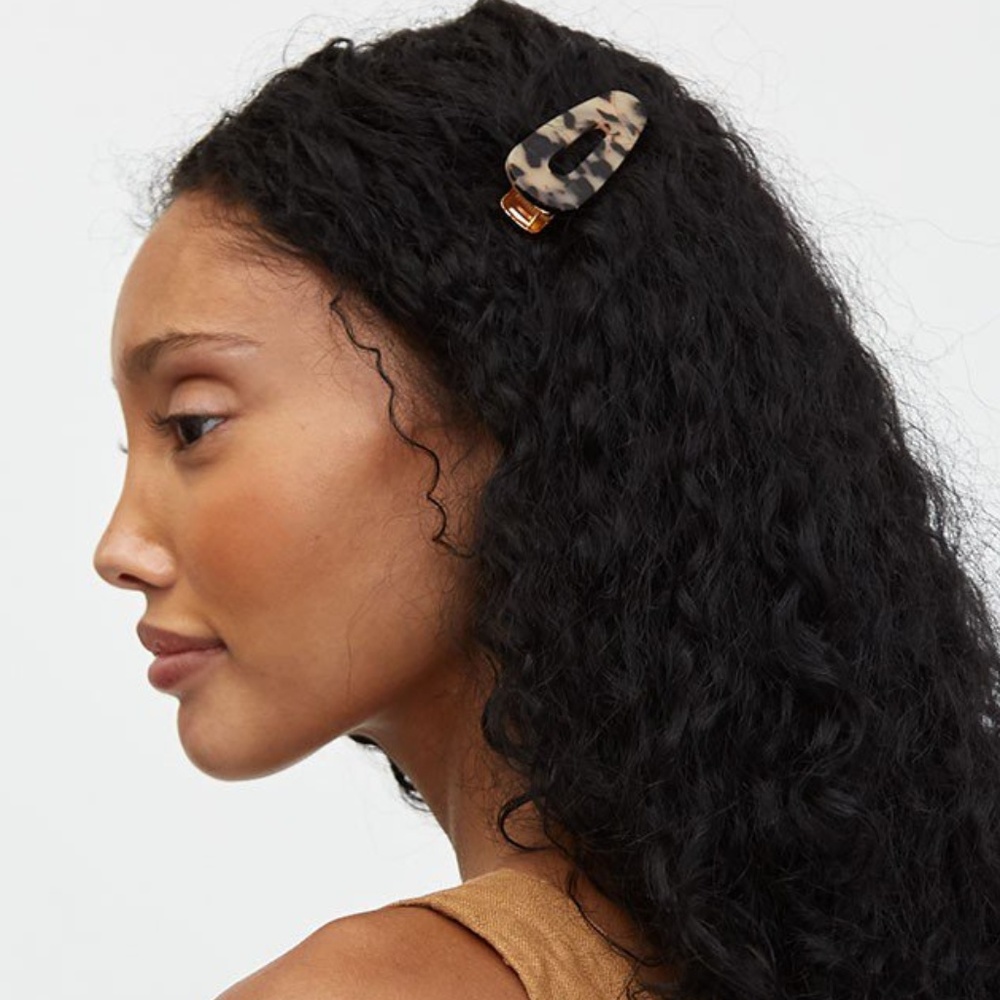 Tortoiseshell Slide Hair Clip Duo - Picture 8 of 8